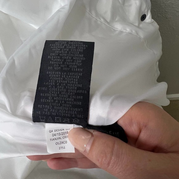 Madden Girl White Long Puffer Coat - Picture 10 of 11